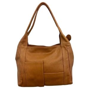 Monforte Made in Spain Brown Leather Shoulder Bag